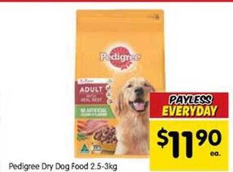 Spar Pedigree Dry Dog Food offer