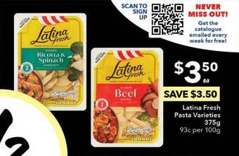 Ritchies Latina Fresh Pasta offer