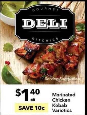Ritchies Marinated Chicken Kebab offer