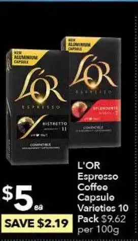 L'or Espresso Coffee Capsule