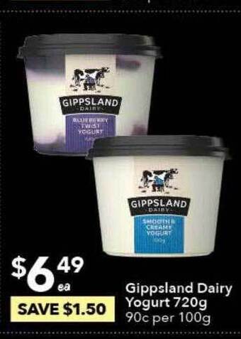Ritchies Gippsland Dairy Yogurt offer