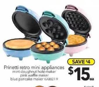 Cheap as Chips Prinetti Retro Mini Appliances offer