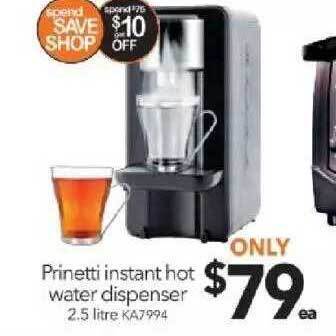 Prinetti Instant Hot Water Dispenser