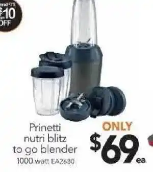 Cheap as Chips Prinetti Nutri Blitz To Go Blender offer