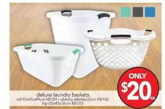 Cheap as Chips Deluxe Laundry Baskets offer