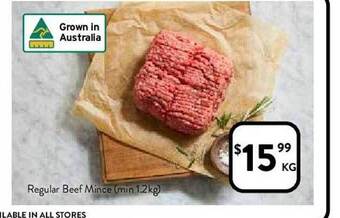 Foodworks Regular Beef Mince offer