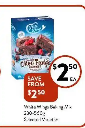 Foodworks White Wings Baking Mix offer