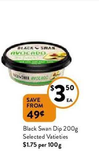 Foodworks Black Swan Dip 200g offer