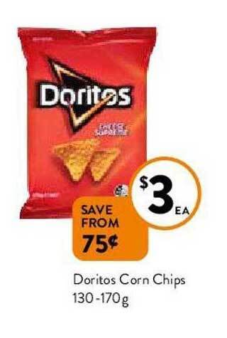 Foodworks Doritos Corn Chips offer