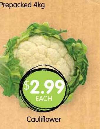 Spudshed Cauliflower offer