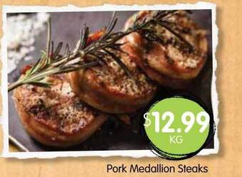 Pork Medallion Steaks