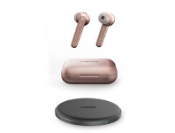 Videopro Urbanista Paris True Wireless Earbuds + Lyon Wireless Charging Pad Bundle - Rose Gold offer