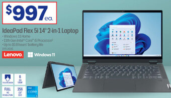 Officeworks IdeaPAd Flex 5i 14"2-In-1 Laptop offer