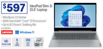 Officeworks IdeaPad Slim 3i 15.6" Laptop offer