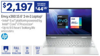 Officeworks Envy x360 15.6" 2-In-1 Laptop offer