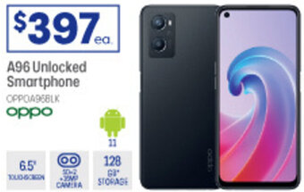 Officeworks A96 Unlocked Smartphone Oppo offer