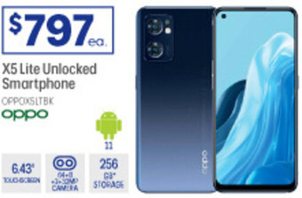 Officeworks X5 Lite Unlocked Smartphone Oppo offer