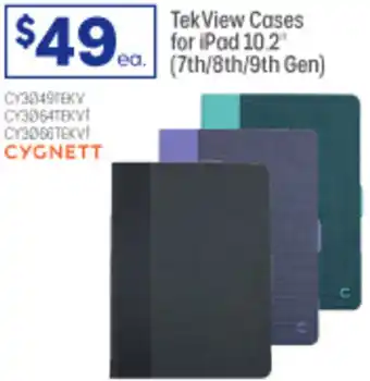 Officeworks Tek View Cases For iPad 10.2" (7th/8th/9th Gen) offer