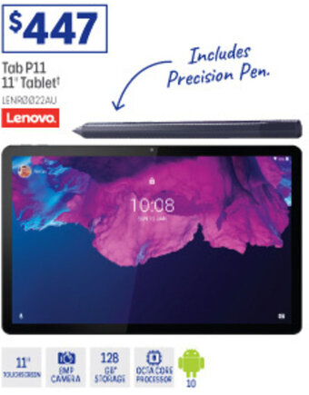 Officeworks Tab P11 11" Tablet offer