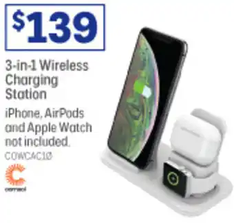 Officeworks 3-In-1 Wireless Charging Station offer
