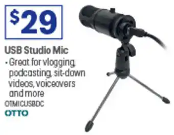 Officeworks USB Studio Mic offer