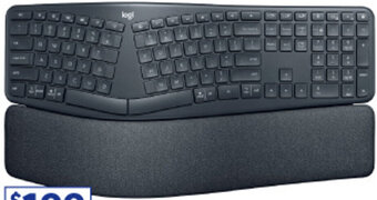 Officeworks Ergo Wireless Keyboard K860 offer