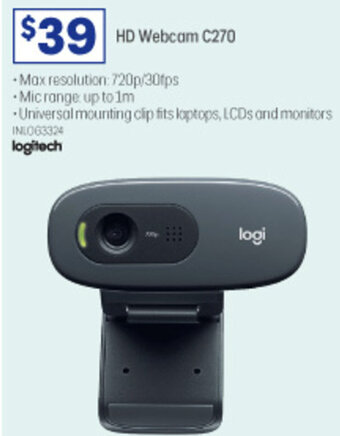 Officeworks HD Webcam C270 offer