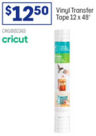 Officeworks Vinyl Transfer Tape 12 x 48" offer