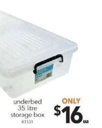 Cheap as Chips Underbed 35 Litre Storage Box offer