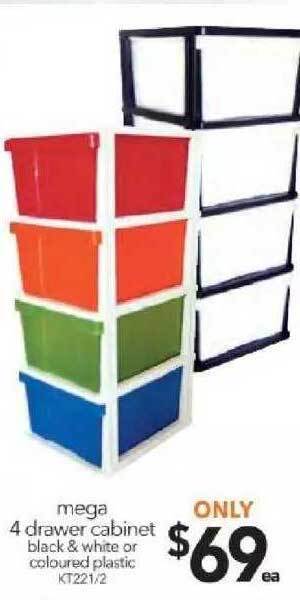Cheap as Chips Mega 4 Drawer Cabinet offer