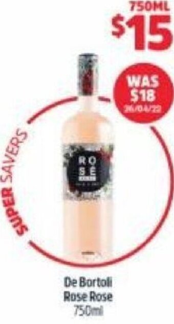 BWS De Bortoli Rose Rose 750ml offer