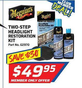 Meguiars Two-step Headlight Restoration Kit