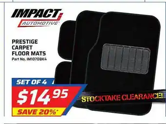 Prestige Carpet Floor Mats