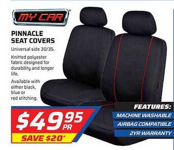Auto One My Car Pinnacle Seat Covers offer