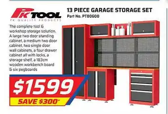 Auto One Pk Tool 13 Piece Garage Storage Set offer
