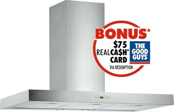 The Good Guys Schweigen 90cm Silent Canopy Rangehood offer