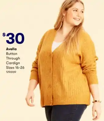 BIG W Avella Button Through Cardigan 1296169 offer