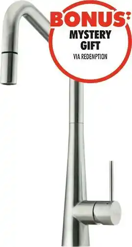 Oliveri Stainless Pull Out Square Gooseneck Mixer