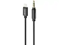 Officeworks Comsol Lightning to 3.5mm Audio Cable 1m Black offer