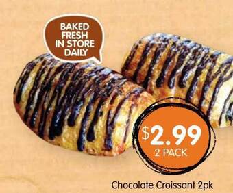Spudshed Chocolate Croissant 2pk offer