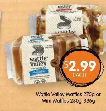 Spudshed Wattle Valley Waffles 275g Or Mini Waffles 280g-336g offer