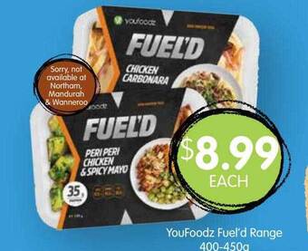 Spudshed Youfoodz Fuel'd Range 400-450g offer