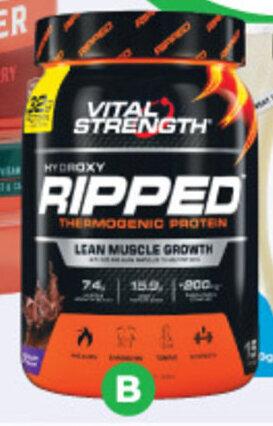 Woolworths Vital Strength Ripped Protein Powder 600g offer