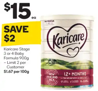 Karicare Stage 3 or Baby Formula 900g