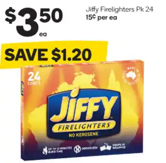 Woolworths Jiffy Firelighter Pk 24 offer