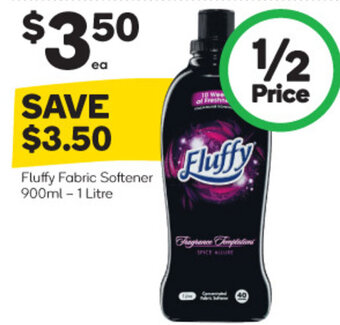 Woolworths Fluffy Fabric Softener 900ml-1 Litre offer