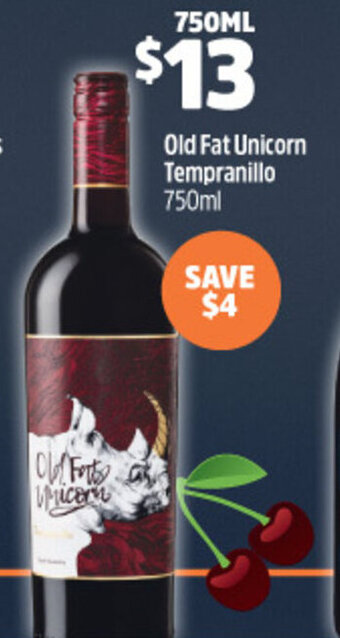 Woolworths Old Fat Unicorn Tempranillo 750ml offer