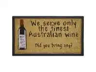 We Serve The Finest Wine Coir & Rubber Doormat, 70x40cm
