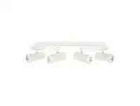 LivingStyles Urban Metal LED Spotlight, 4 Light, White offer