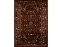LivingStyles Istanbul Shiraz Turkish Made Oriental Rug, 330x240cm, Burgundy offer